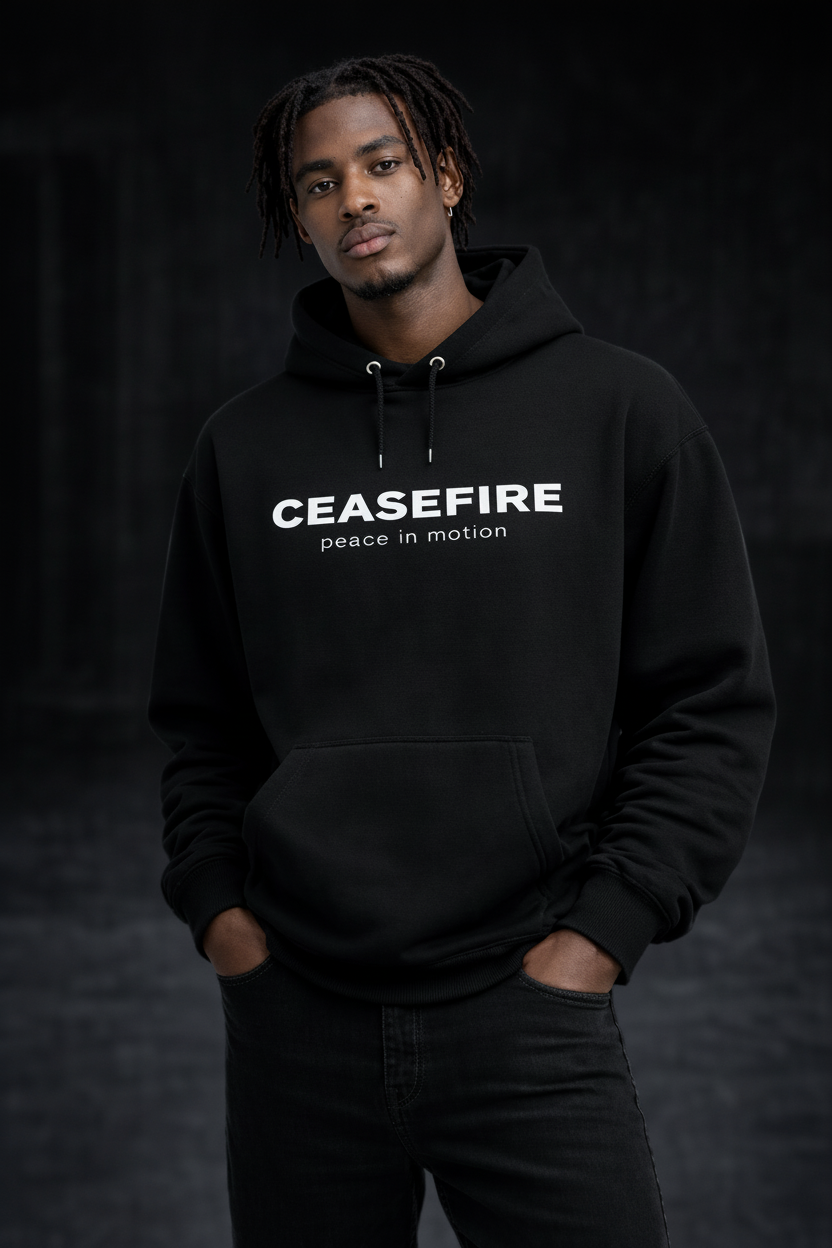 CEASEFIRE Black Hoodie